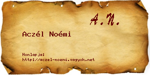 Aczél Noémi névjegykártya